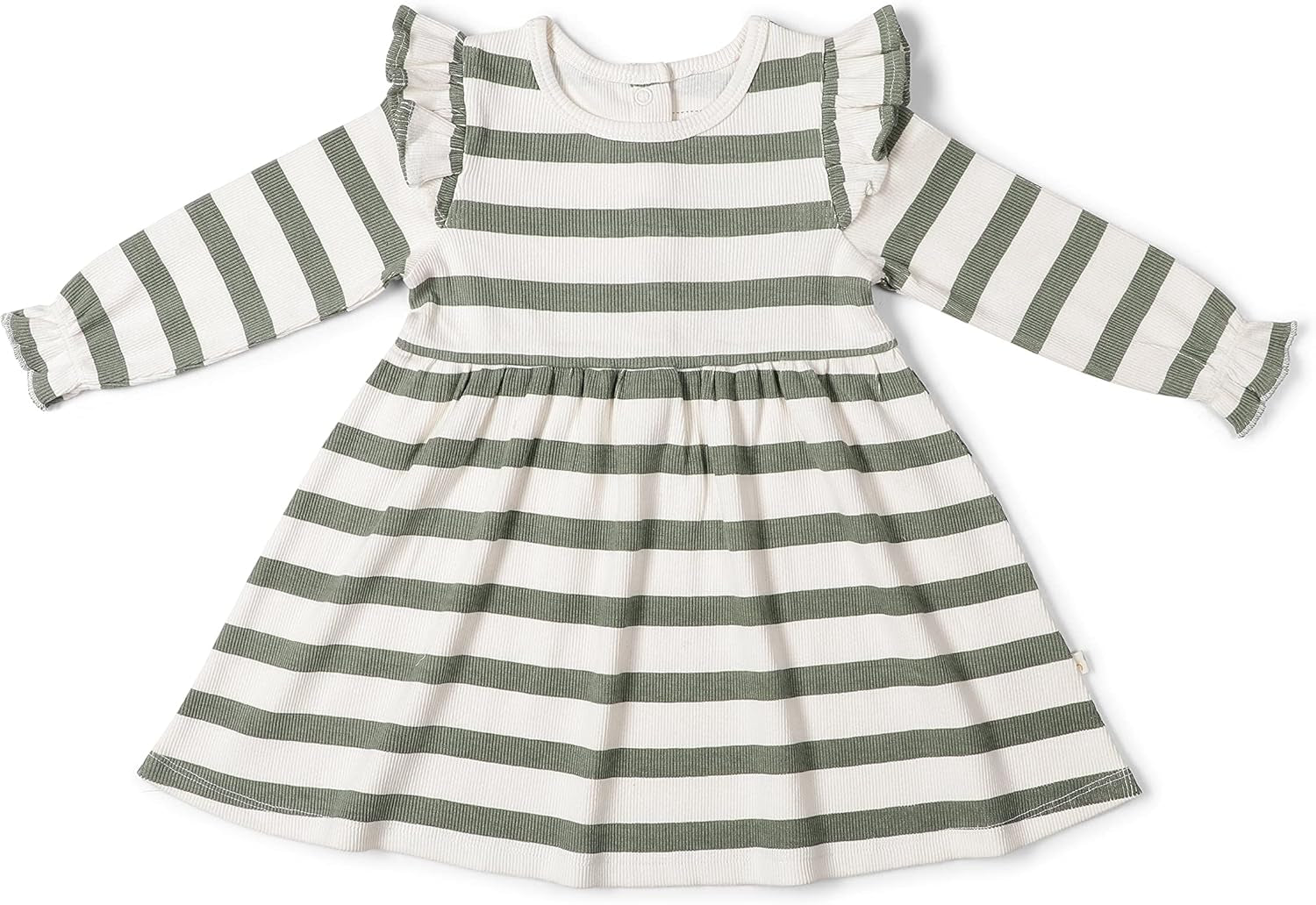 GOTS Organic Cotton Dress Girls Twirly Dress Play Party Holiday Dinner Toddler Baby Girl