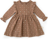 GOTS Organic Cotton Dress Girls Twirly Dress Play Party Holiday Dinner Toddler Baby Girl