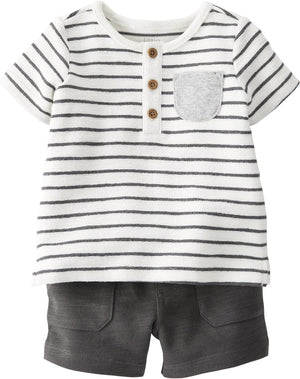 Unisex-Baby 2-Piece Shorts Set Made with Organic Cotton